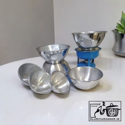 کاسه گل برجسته طرح استیل آلومینیومی