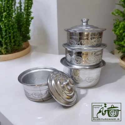 سرویس قابلمه نوزادی گل برجسته